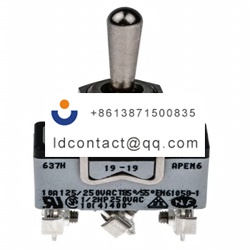 637H APEM Knurled Switch  Single Po