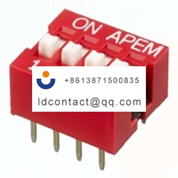 NDSR 04 V APEM 4 position DIP switc