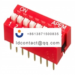 NDSR 08 V APEM 8 position DIP switc