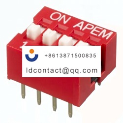 NDS 04 V APEM 4 position DIP switch