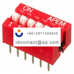NDS 06 V APEM 6 position DIP switch