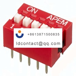NDS 05 V APEM 5 position DIP switch