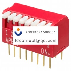 DPL08V APEM 8 position Piano Dip sw